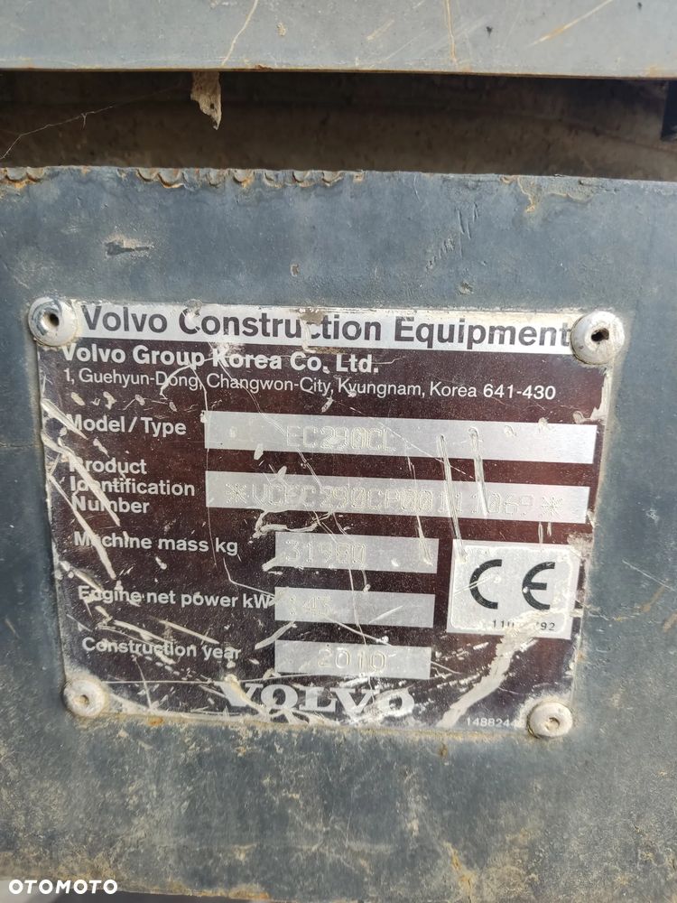 Volvo EC290CL koparka gąsienicowa - 7