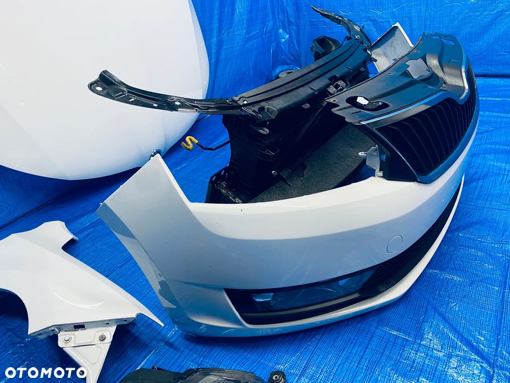 PRZÓD KOMPLETNY SKODA RAPID LIFT 1.6TDI 115KM CXM  LF9E  MASKA ZDERZAK BŁOTNIKI LAMPY PAS PRZEDNI CHŁODNICE KOMPLET LAKIER LF9E ORYGINAŁ EUROPA - 6