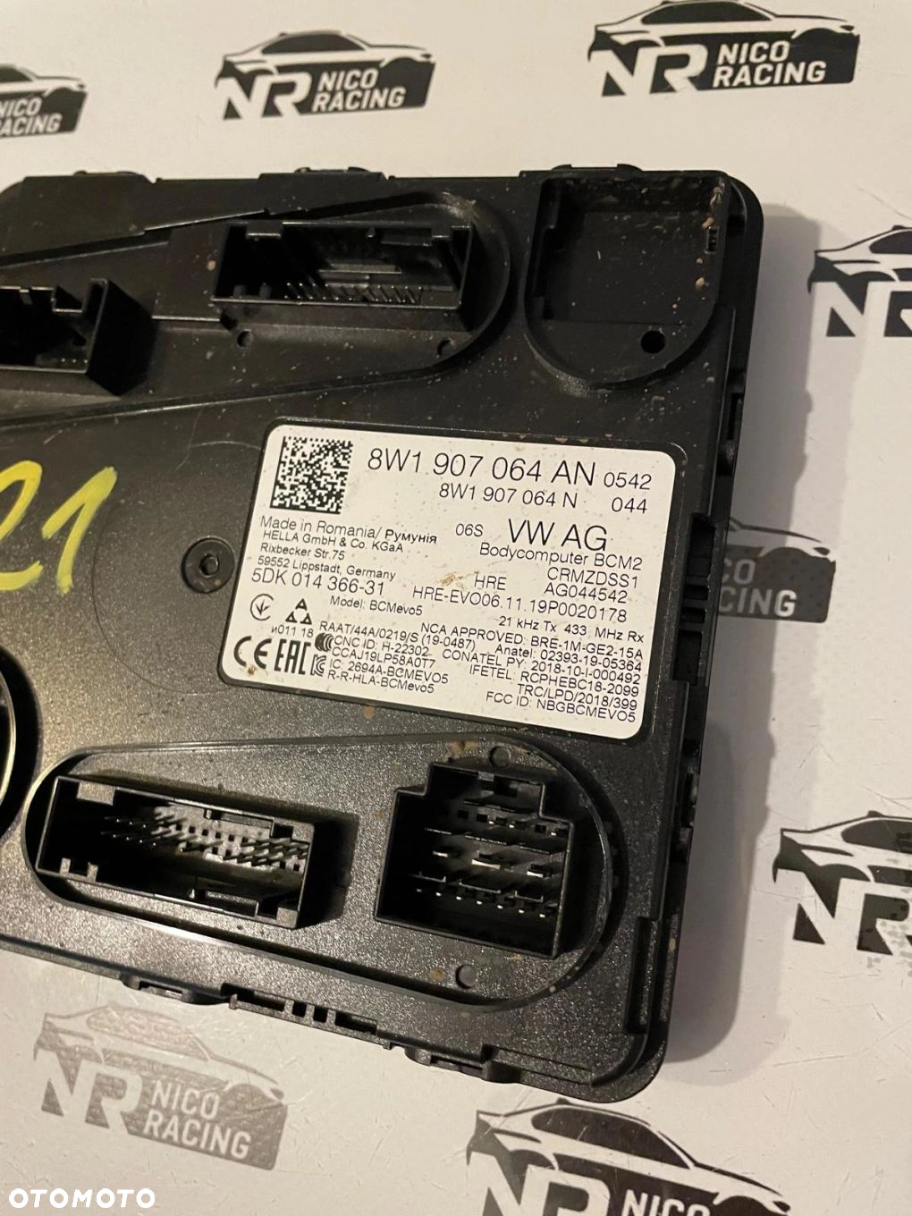 MODUŁ KOMFORTU BCM AUDI A4 B9 8W1907064AN - 2