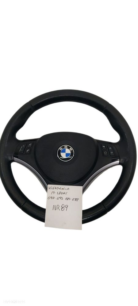 Bmw E90 E93 E92 E81 E87 Kierownica Skórzana M-Sport Multi Airbag Nr 89 - 1