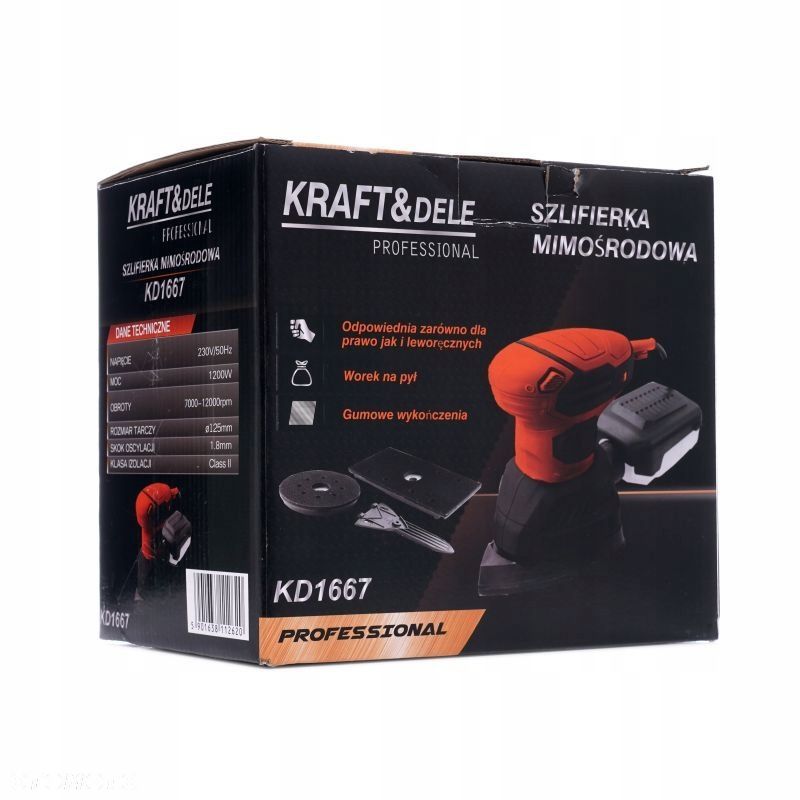 Szlifierka wielofunkcyjna sieciowe KraftDele 1200 W 230 V - 7