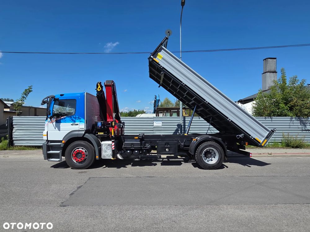 Mercedes-Benz AXOR 1824 // HDS HMF 1420-K3 3 WYSUWY + PILOT // NOWY KIPER // ŻURAW DŹWIG CRANE KRAN - 7