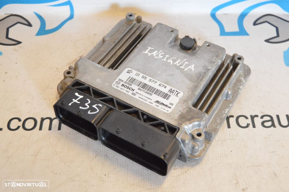 CENTRALINA ECU MOTOR BOSCH 0281017452 55577674AATK 55575350 55577674 OPEL INSIGNIA A G09 TOURER 2.0 CDTI 130CV A20DT - 2