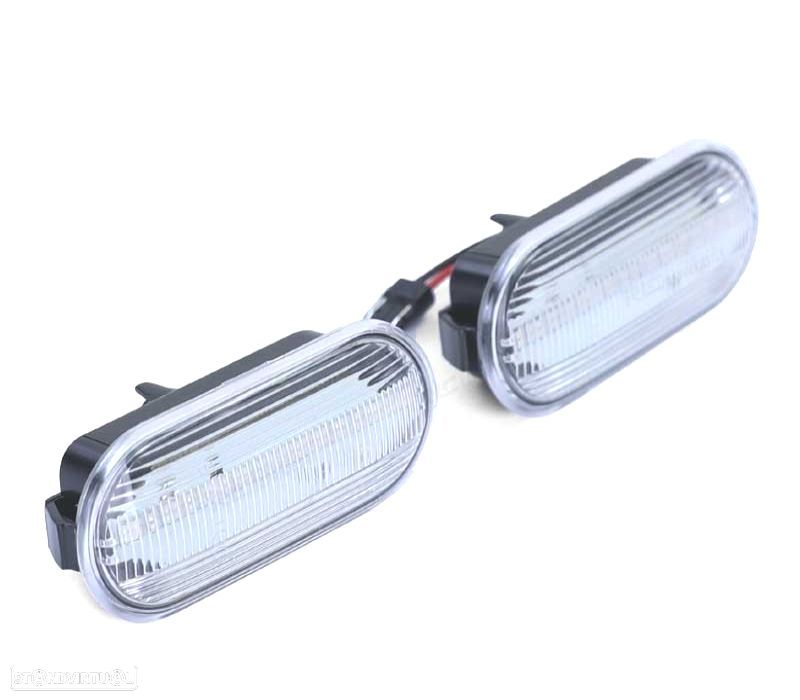 PISCAS LATERAIS LED BAR FORD SEAT VOLKSWAGEN VW CROMADO - 3