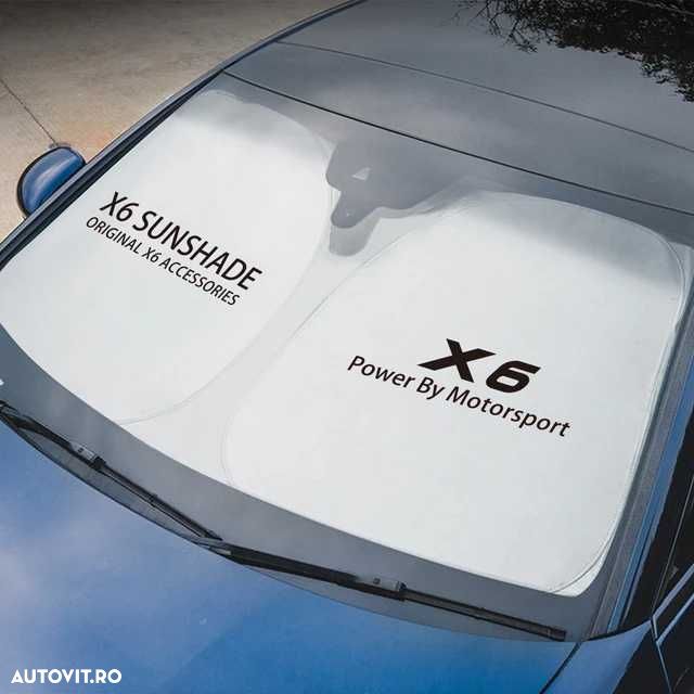 Parasolar AUTO Parbriz Dedicat BMW X6 E71 F16 G06, 140x70cm, Pliabil - 1