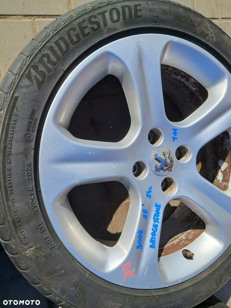 peugeot 3008 felgi aluminiowe 18" 9685121480 7,5j et29 4x108 - 9