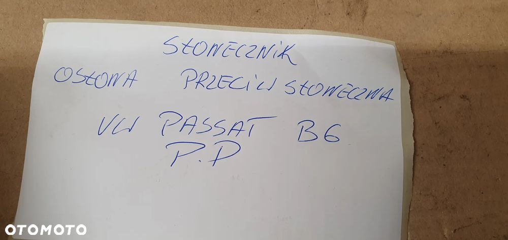 Osłona przeciwsłoneczna prawa pasażera podwójna VW Passat B6 - 8