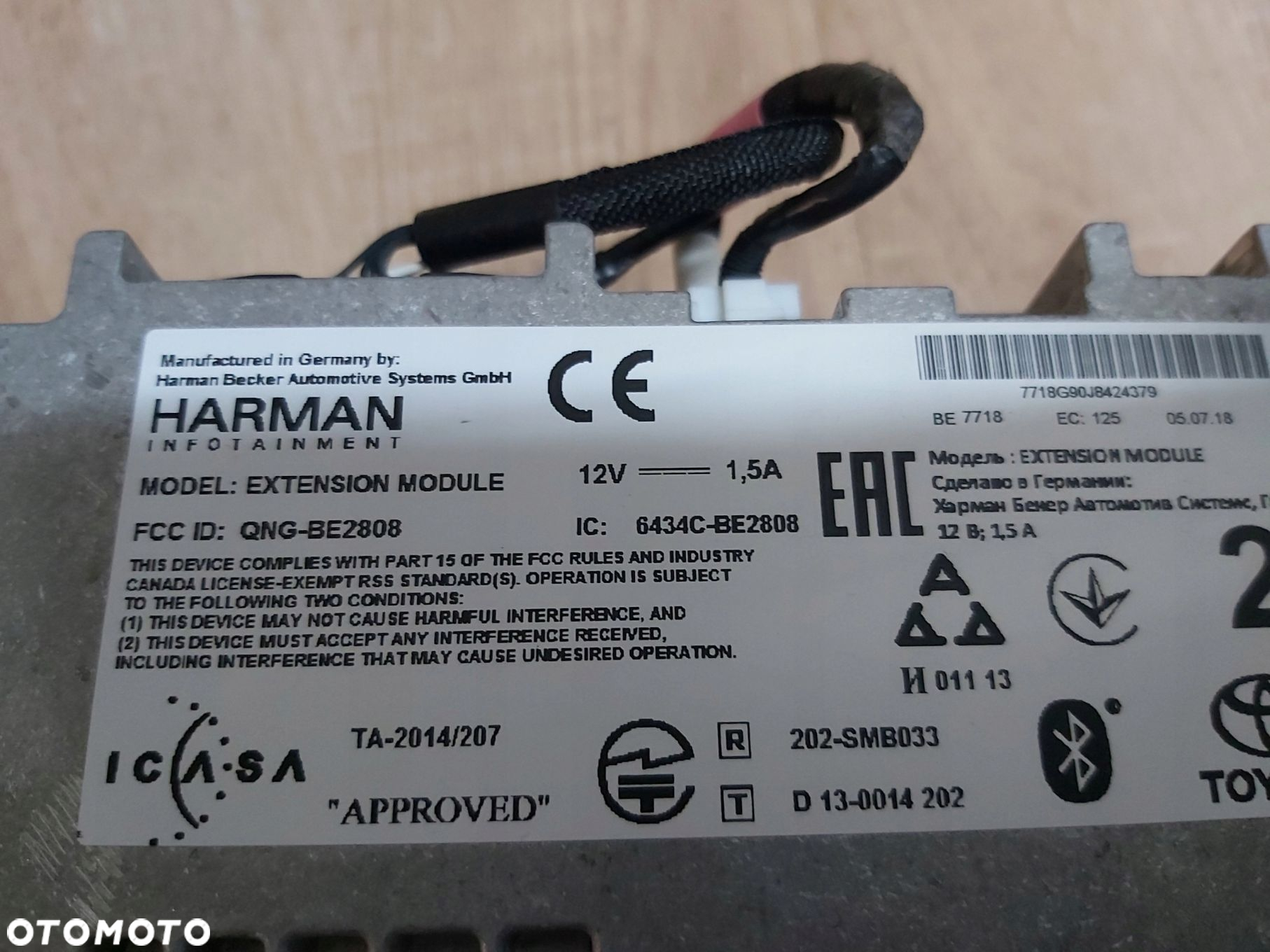 Toyota Yaris III Radio nawigacja GPS moduł nawigacji Harman 6434C-BE2808 - 3