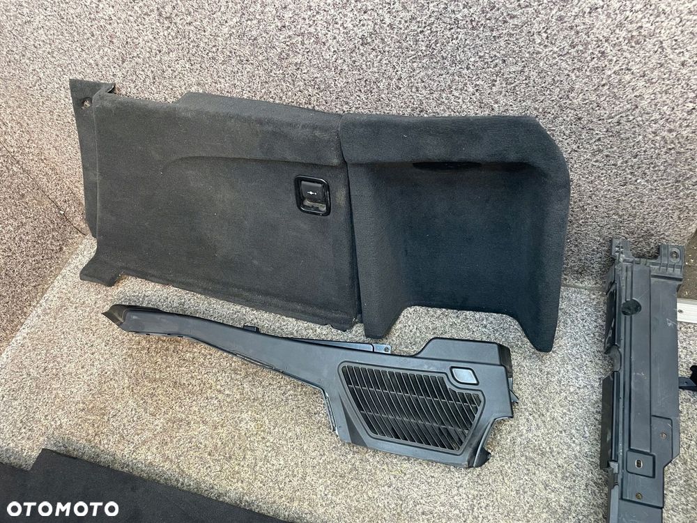 Wnetrze tapicerka boczki podloga bagaznika 5 osob BMW X5 E70 czarne KPL - 4