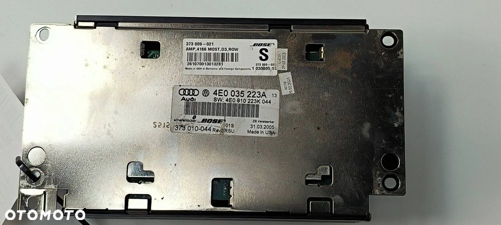 4E0035223A Audi A8 D3 4E 2005 Wzmacniacz audio - 3