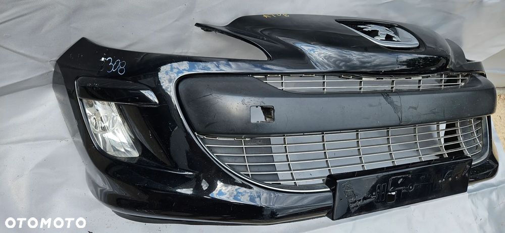 ZDERZAK PRZEDNI-PEUGEOT 308 CZARNY KTVD - 2