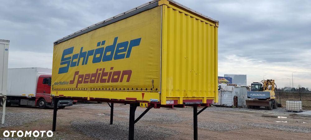 Krone 14.500zł netto 2xZABUDOWA KRONE BDF 7.45x2.50 BURTO- FIRANKA SUWANY DACH DRZWI st.bdb - 4