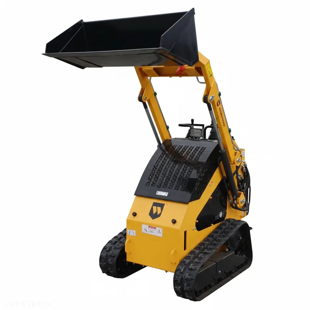 Miniładowarka Gąsienicowa Burtowa WORKMAX 360 SKID-STEER Zestaw (Łyżka + Młot) - 4