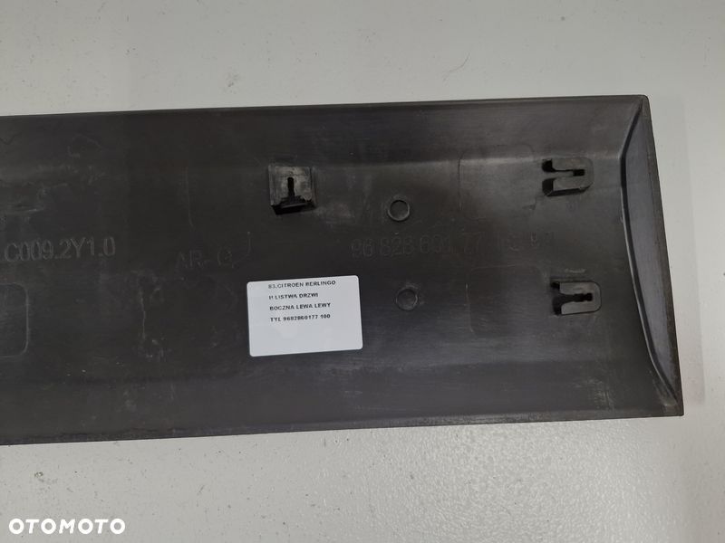 CITROEN BERLINGO II LISTWA DRZWI BOCZNA LEWA LEWY TYŁ 9682860177 - 6
