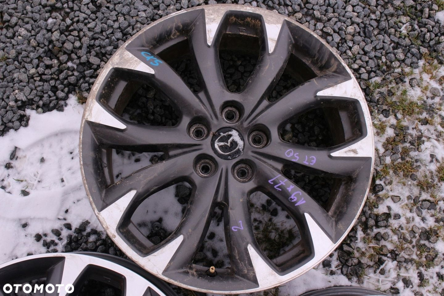 FELGA ALUMINIOWA 1 SZTUKA MAZDA CX5 CX-5 19x7J ET50 5x114,3 - 3