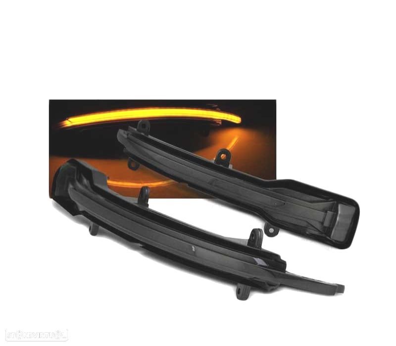 PISCAS LATERAIS LED DINAMICOS PARA ESPELHOS PARA AUDI Q5 12-18 Q7 09-15 - 1