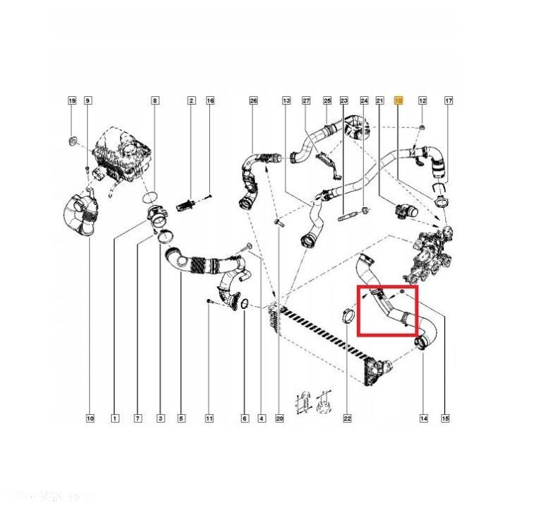 Rura MASTER 2,3 DCi Biturbo nr 144603426R tylni - 3