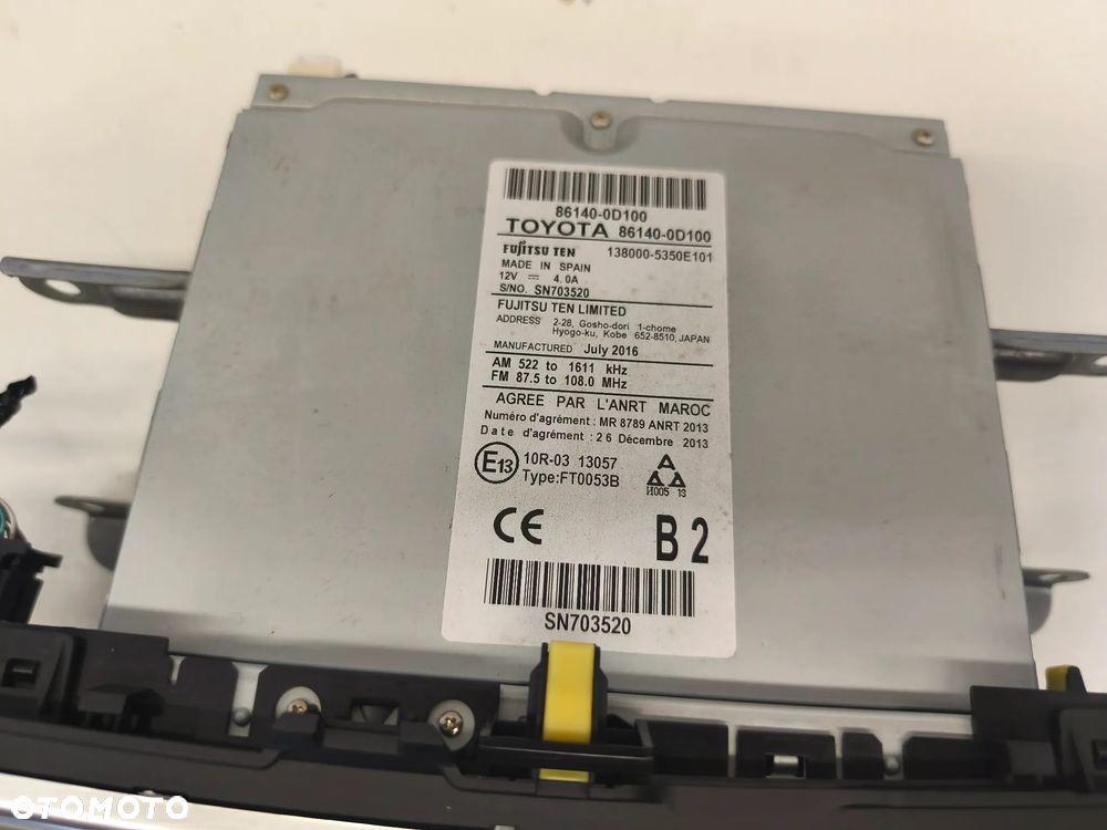RADIO NAWIGACJA 86140-0D010 TOYOTA YARIS III - 4