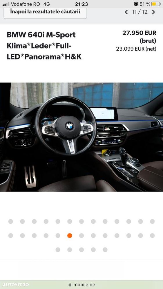 BMW Seria 6 640i - 9