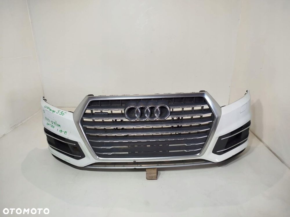 ZDERZAK PRZEDNI PRZÓD GRILL AUDI Q7 II 15-19 SPRYSKI PDC - 5