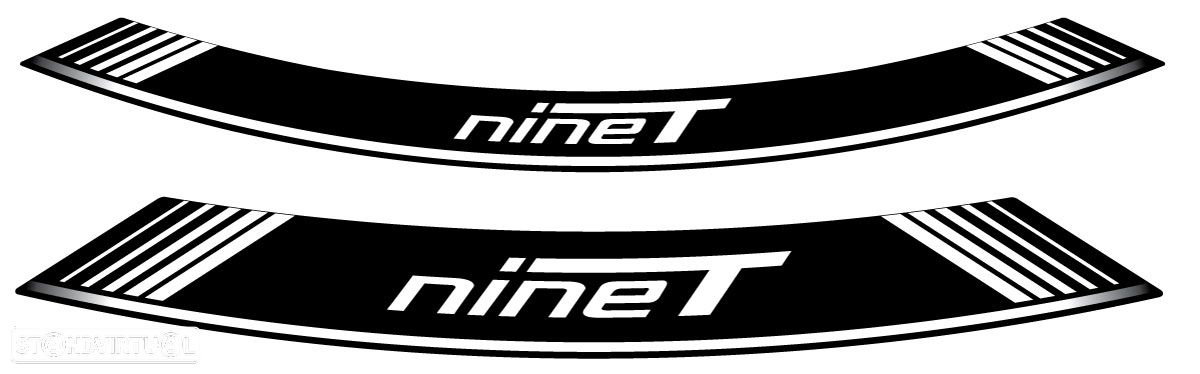 fitas para jantes puig bmw nine t conjunto 8 tiras branco - 1