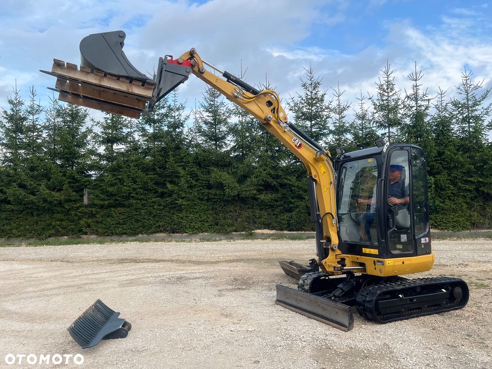 Caterpillar Minikoparka gąsiennicową CAT 302,7 22r 3x łyżki Verachter MS05 dodatk.linie hydr CATEPILLAR 302 303.5 303 bobcat Kubota Yanmar Takeuchi 2,8 tony - 32