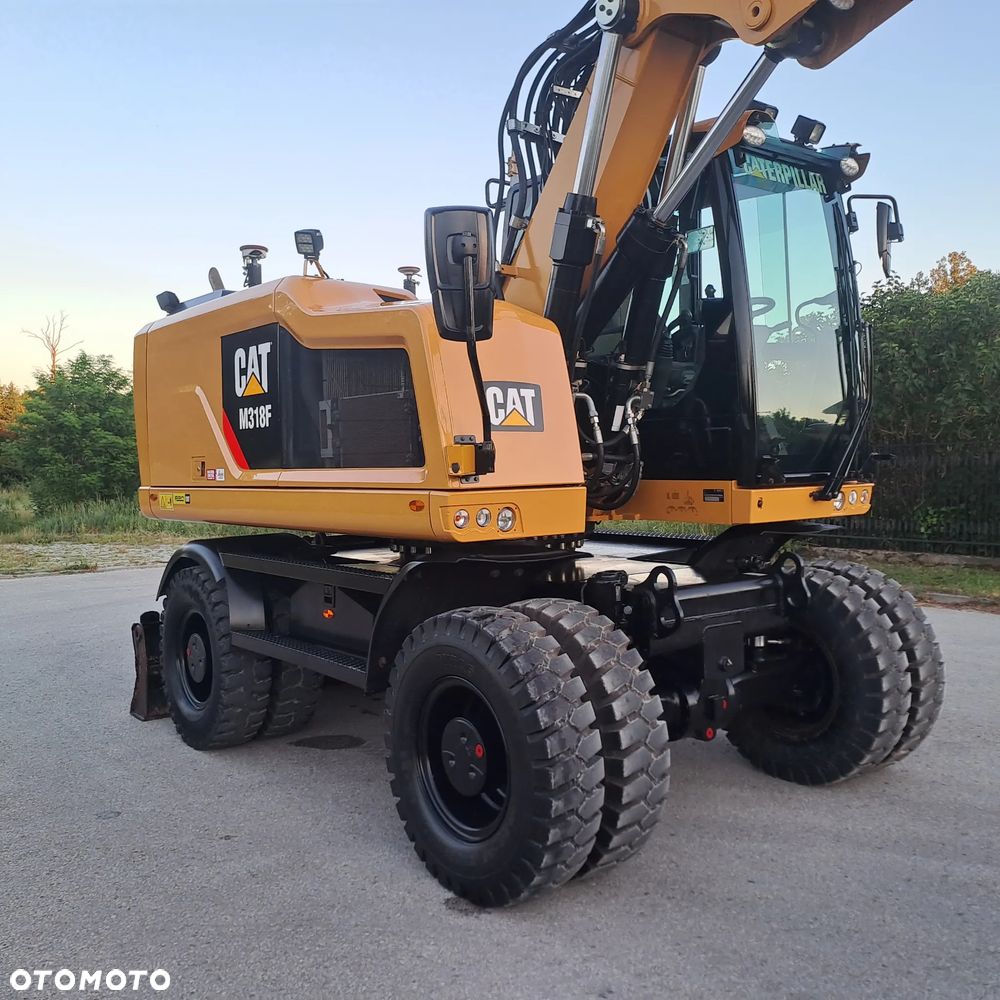 Caterpillar KOPARKA KOŁOWA M 318F ROTOTILT ENGCON / LEICA / NOWE OPONY FULL OPCJA !! 17,6.T - 15