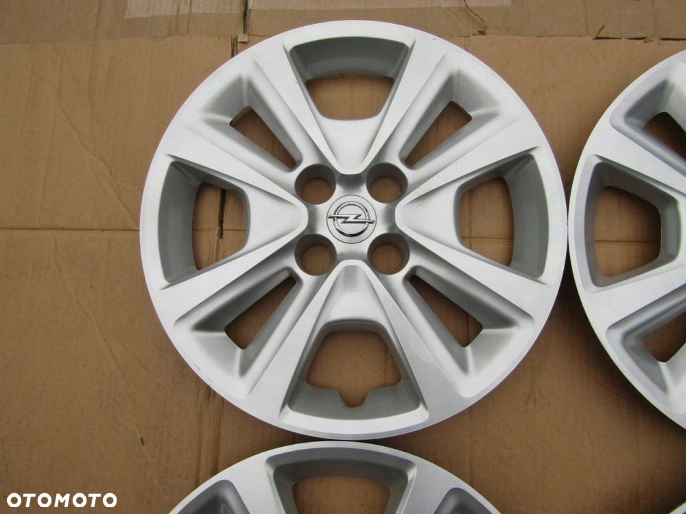 4x Kołpaki Strukturalne 15 Opel Corsa D E Adam Meriva Karl 4x100 / oryginał - 8