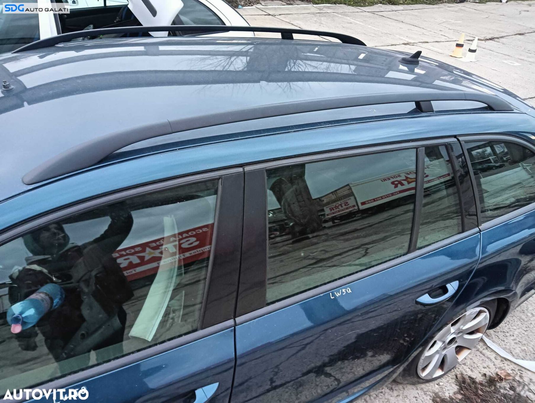 Set Bare Bari Crom Nichel Longitudinale Portbagaj de pe Plafon Tavan Skoda Superb 2 Break Combi 2008 - 2015 [K0215] - 1