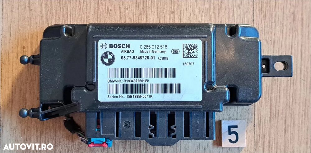 Modul airbag Original BMW F20+LCI F21+LCI F22+LCI F87 M2+LCI F23+LCI F30+LCI F80 M3+LCI F31+LCI F34+LCI F32+LCI F82 M4+LCI F33+LCI F36+LCI - 1