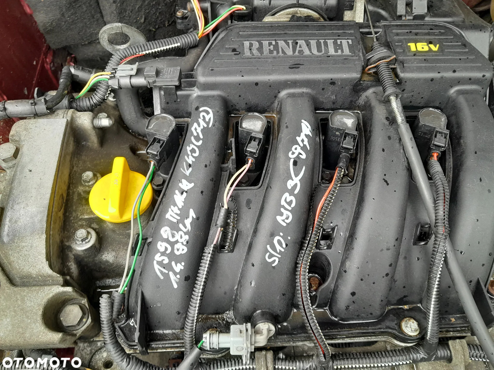 RENAULT THALIA SILNIK 1.4 16V 98KM BENZYNA  OZNACZENIE: K4J(712) - 2