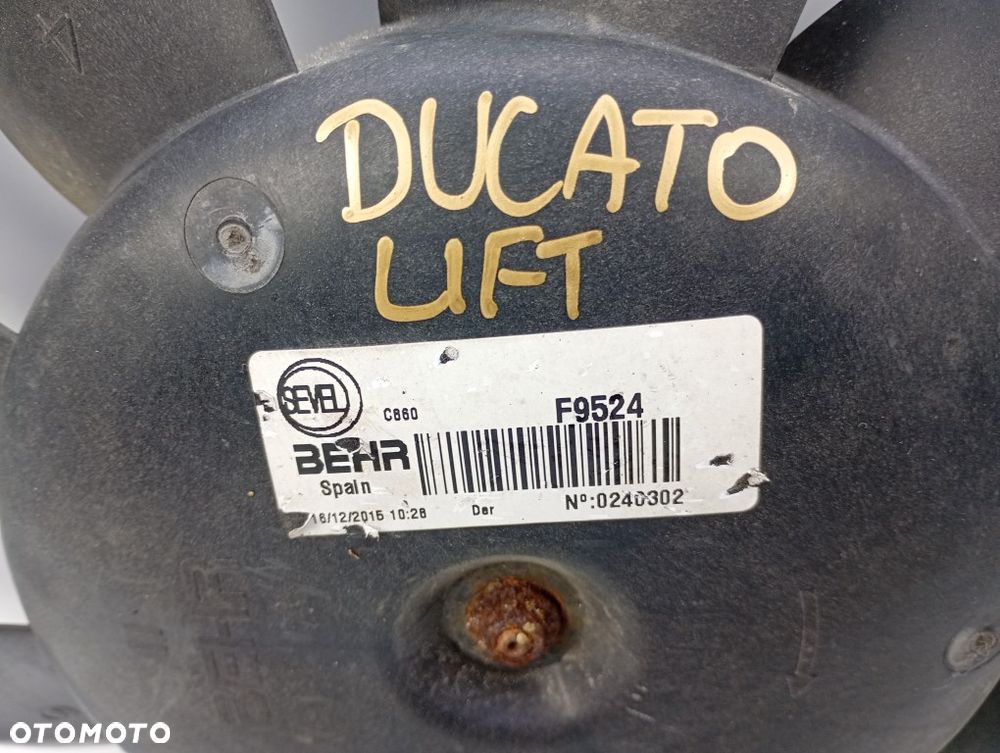 wentylator chłodnicy wiatrak Fiat Ducato III Boxer Jumper 3.0 HDI F9524 878423S - 2
