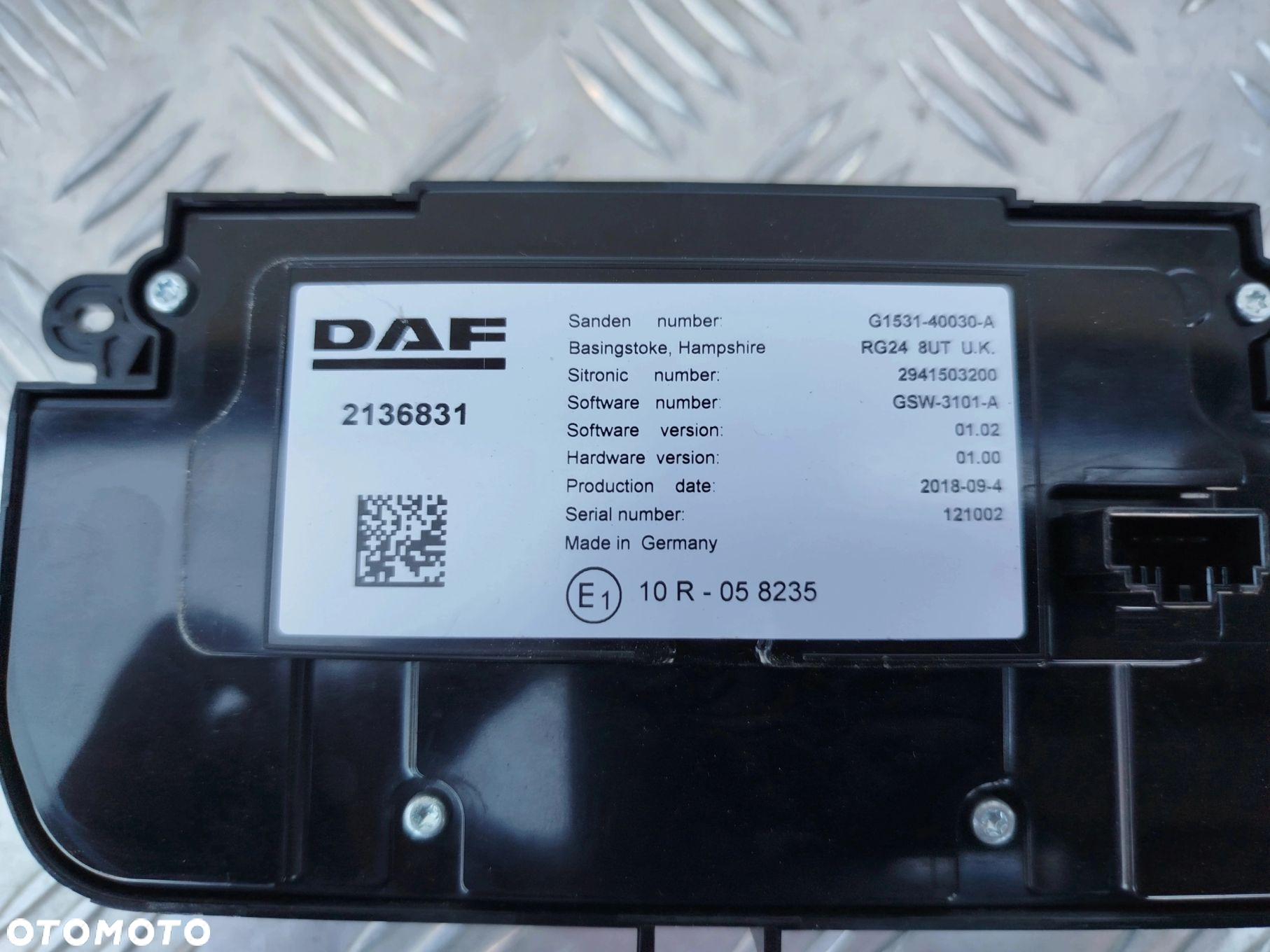 PANEL KLIMATYZACJI DAF XF 106 LIFT - 2