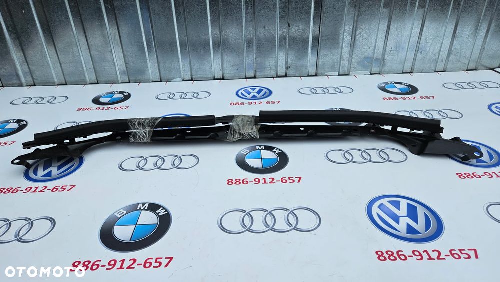 BMW 5 E60 E61 Osłona zderzaka przedniego Listwa górna zderzaka Uszczelka 7063835 Pas górny Wzmocnienie 7054360 - 7