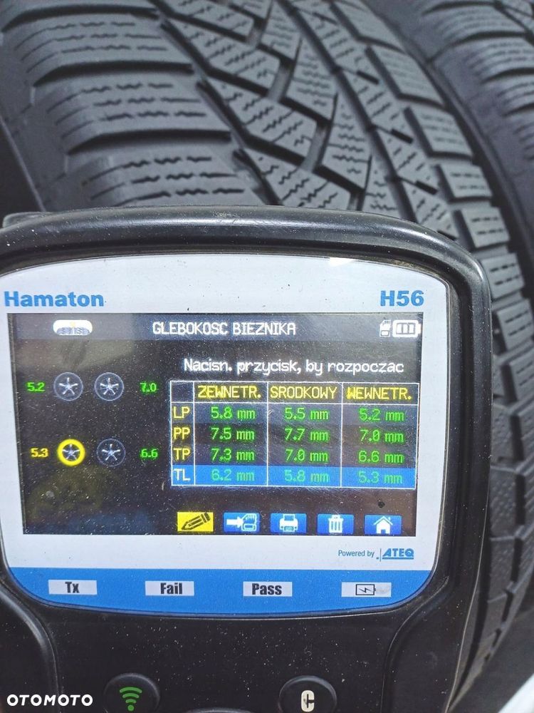 4x 235/55r18 continental opony zimowe 6,5mm 52167 - 9