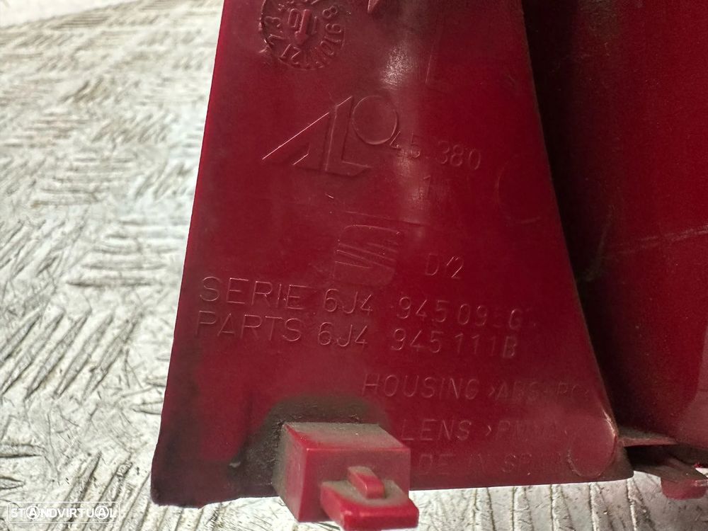 .Conjunto Farolins Led Tras Traseiro Direito Esquerdo Seat Ibiza 6J 5 Portas 6J4945096H 6J4945095G 2008 - 2017 - 15