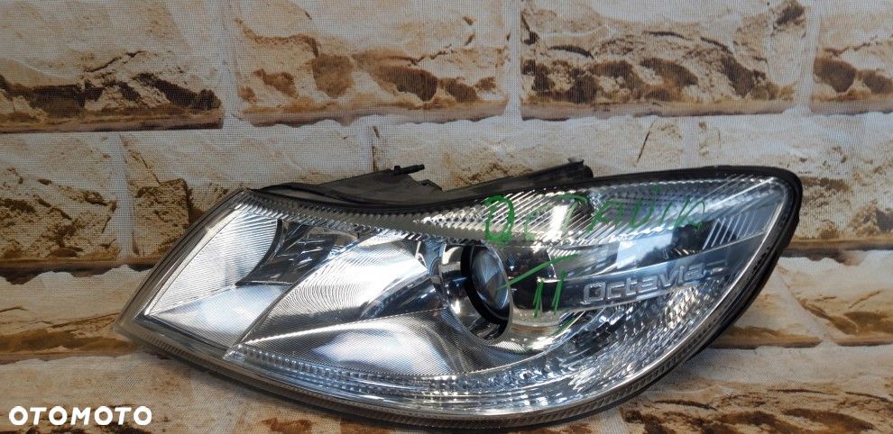 skoda octavia 2 II lift zwykła h7 kompletna lampa lewa europa - 1