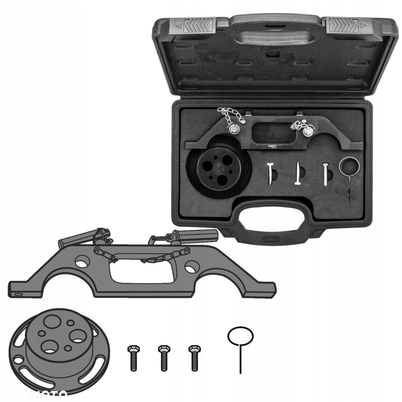 NEO TOOLS ZESTAW BLOKAD ROZRZĄDU DO BENZYNA DIESEL OPEL WALIZKA 11-331 - 1