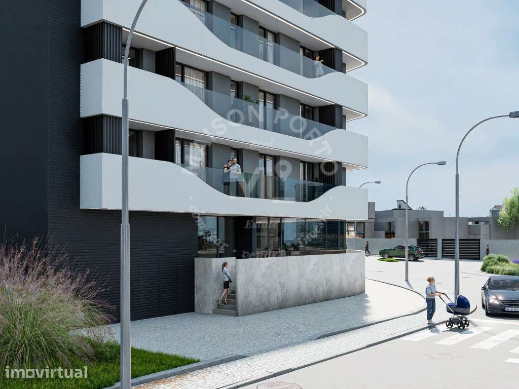 Apartamento T3 com Suite, Varanda, Garagem Interior na Trofa, Porto - Grande imagem: 3/14