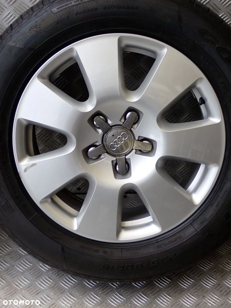 KOŁA FELGI ALUMINIOWE AUDI Q7 7,5JX18 ET 53 5X130  4L0601025BG  Z OPONAMI LATO  GOOD YEAR  235/60/18 - 7