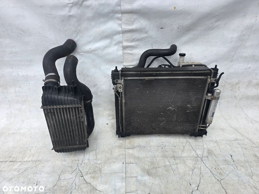 NISSAN JUKE I 1.6 DIG-T KOMPLET CHŁODNIC WENTYLATOR ZBIORNIK INTERCOOLER