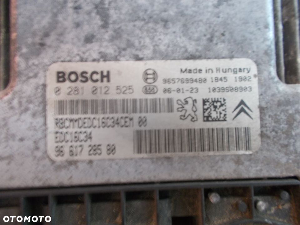 KOMPUTER MODUŁ BSI KLUCZYK IMMOBILIZER PEUGEOT 206 2.0 0281012525 ORYGINAŁ - 8