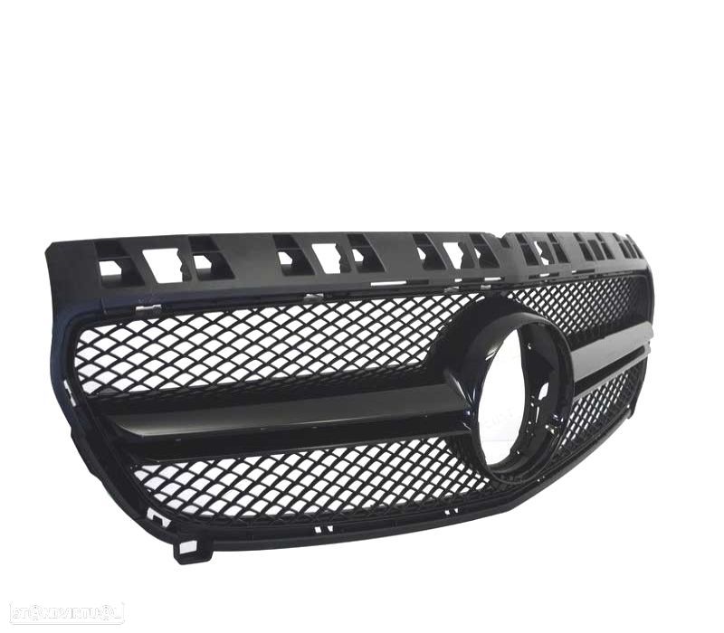 GRELHA FRONTAL MERCEDES CLASE A W17612-15 LOOK AMG A45 PRETO BRILHANTE - 3