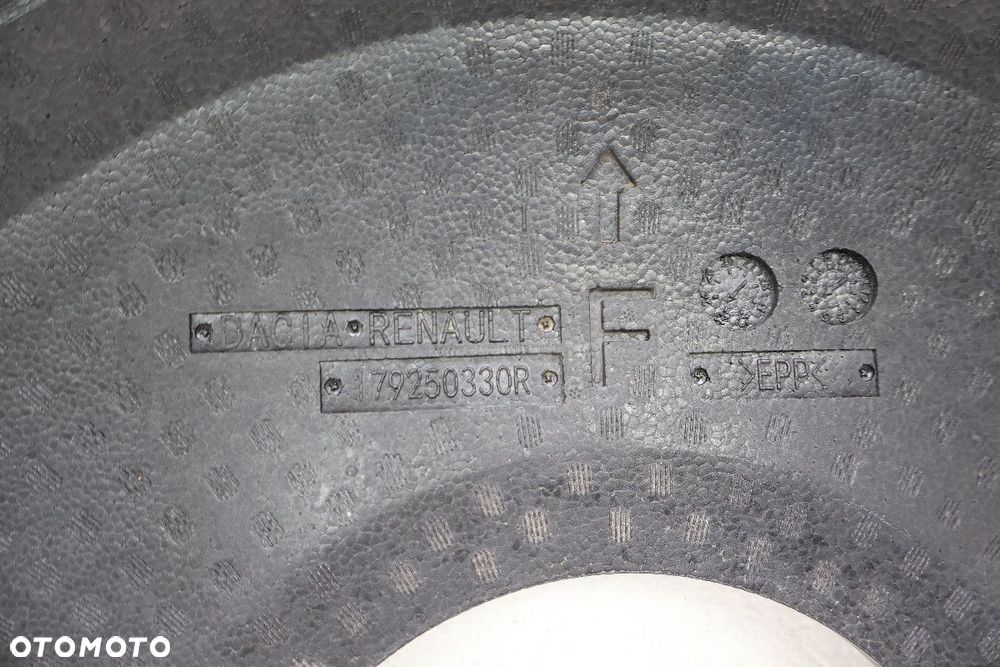 RENAULT DACIA WKŁAD BAGAŻNIKA STYROPIAN KOŁA ZAPASOWEGO 179250330R - 3