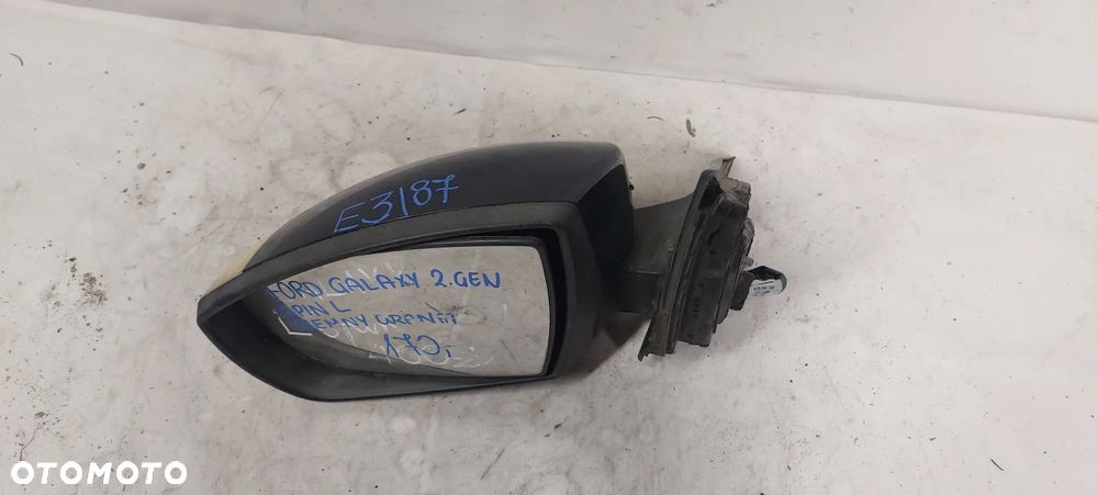 .  LUSTERKO ELEKTRYCZNE FORD GALAXY 2.GEN LEWE 6PIN CIEMNY GRANAT - 2