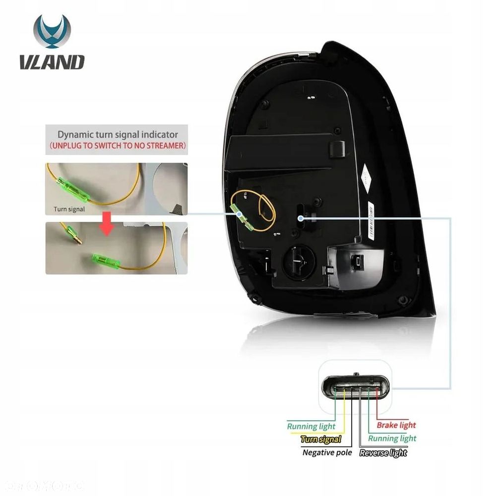 Lampy tylne kpl Vland Full Led Tuning Smoke Mini Cooper f55 f56 f57 2014-17 - 10