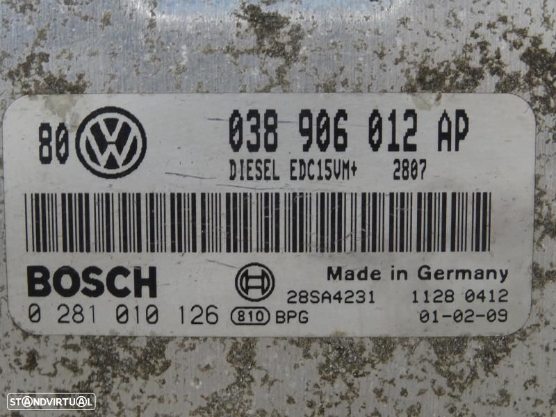 Centralina De Motor Volkswagen Golf Iv (1J1)  038906012Ap / 0281010126 - 2