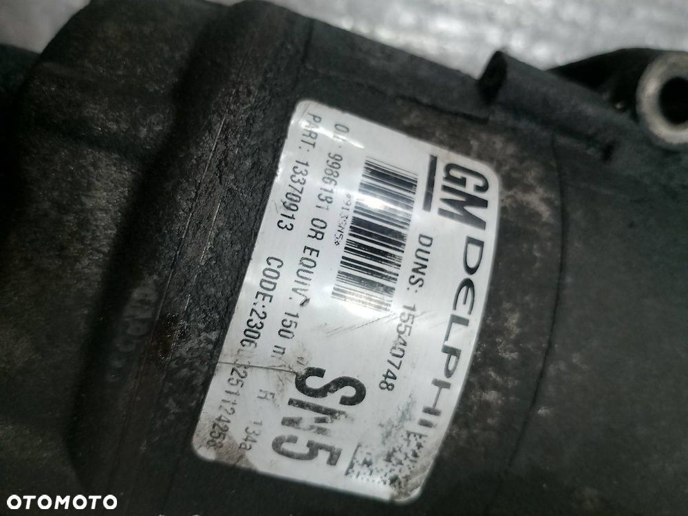 POMPA, SPRĘŻARKA KLIMATYZACJI OPEL ASTRA H 13370913  15540748  9986191 1.7 - 7