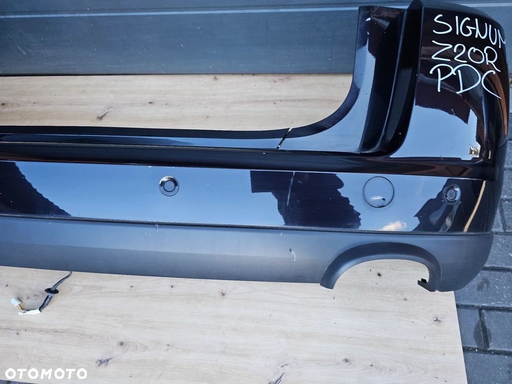 ZDERZAK TYŁ TYLNY OPEL SIGNUM Z20R PDC DYFUZOR DWA WYDECHY - 16