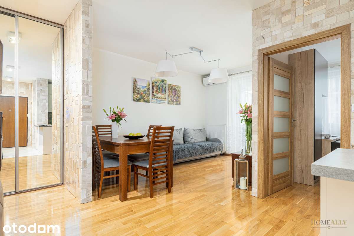 2 pok. na Skoroszach -duży balkon -południe -garaż